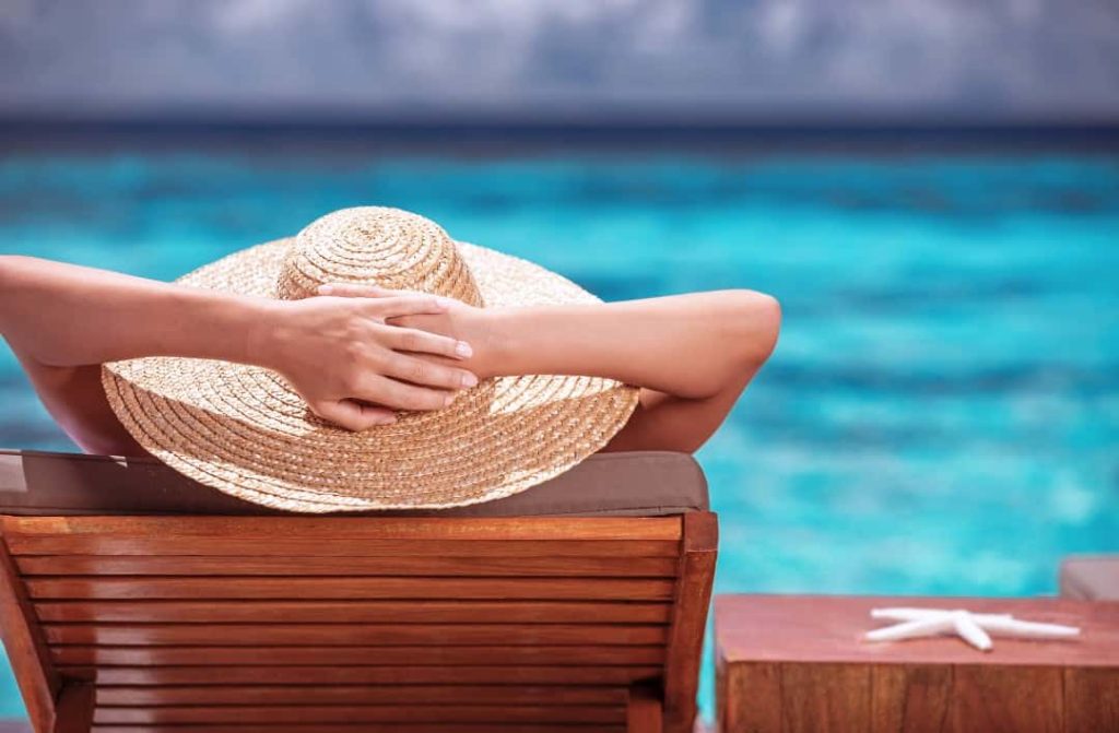 Woman on vacation