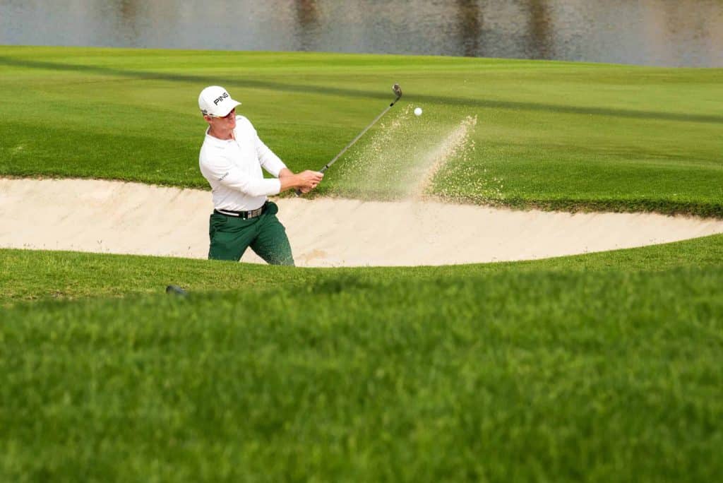 Man playing after golf injuries